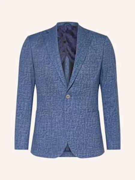 Paul Marynarka Garniturowa Slim Fit Z Dżerseju blau niebieska