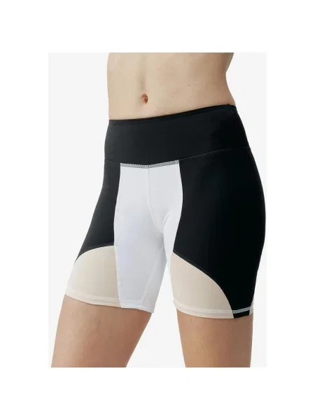 Legginsy krótkie Born Living Yoga Darana czarny XS biały