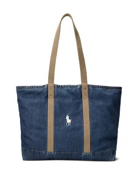 Μικρός κάλτσες Polo Ralph Lauren με κέντημα από ζέρσεϋ μπλε