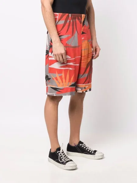 Šortky cargo Palm Angels s potiskem červené