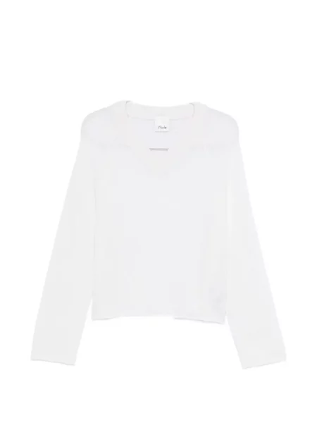 Pulover Allude cu decolteu în V alb