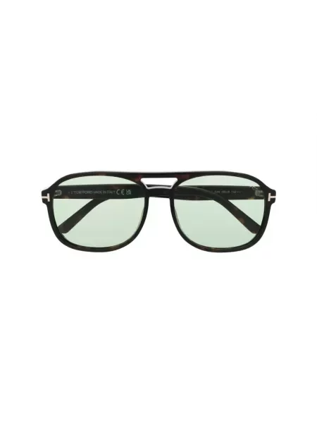 Tom Ford Akcesoria Mężczyzna brązowy 58 MM Ft Okulary zielone