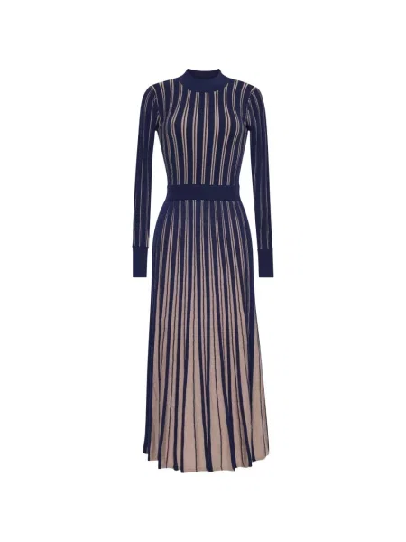 Rochie midi Cara Cara de lână albastru