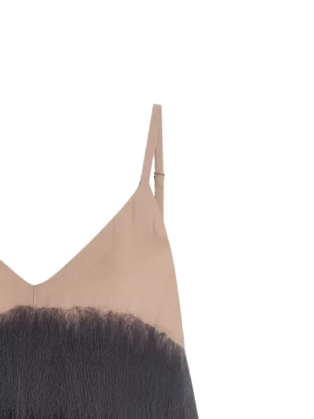 Rochie mini Tela de lână cu gradient negru