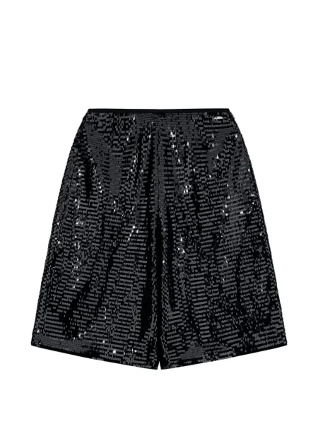 Pantaloni scurți Armani Exchange cu paiete negru