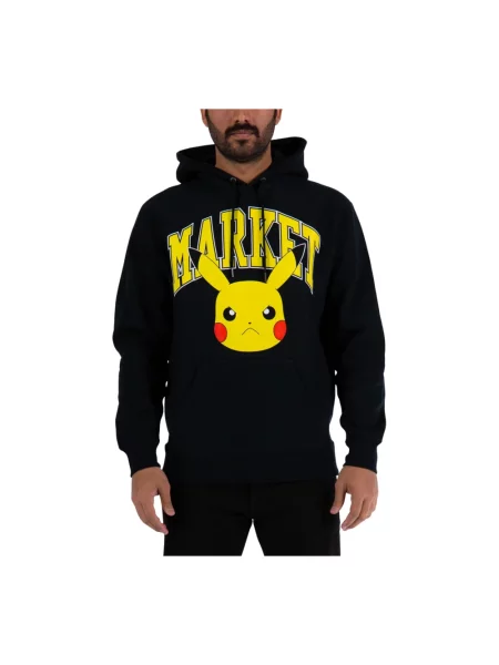 Bluza z kapturem Market z kapturem czarna