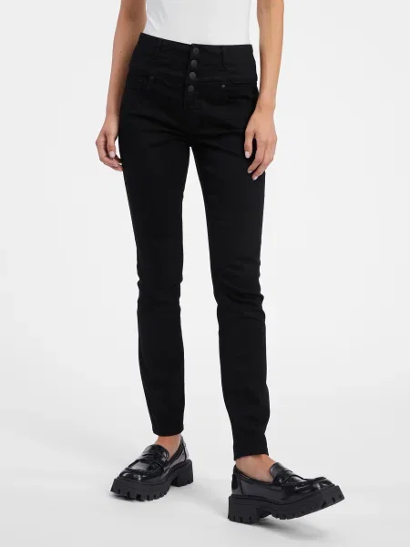 Skinny jeansy skinny Orsay czarne