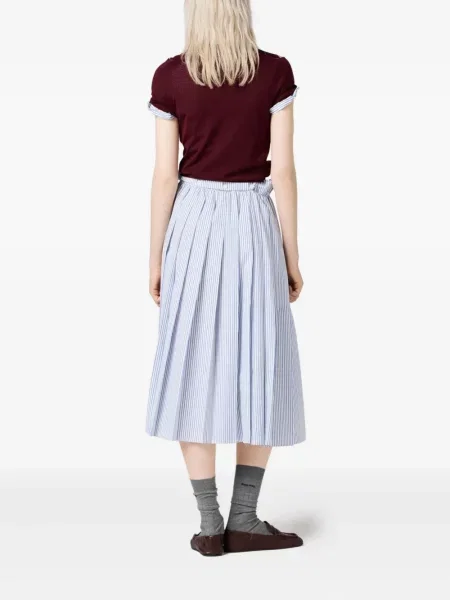 Pulover Miu Miu cu model argyle roșu