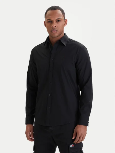 Tommy Jeans Cămașă negru