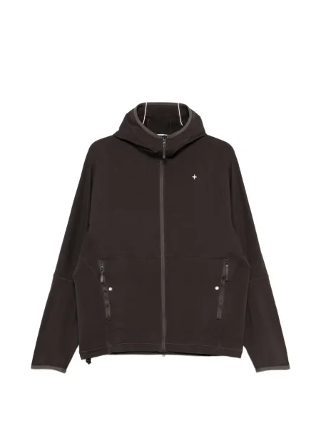 Hanorac cu glugă Stone Island cu glugă cu strasuri gri