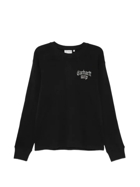 Tricou Carhartt Wip tricotate cu autograf negru