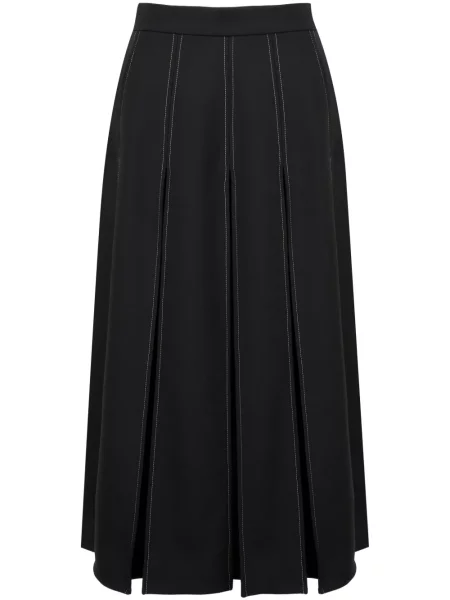 Fustă midi Ports 1961 până la genunchi negru