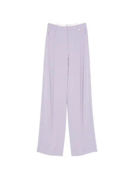 Pantaloni Elisabetta Franchi cu picior lat violet