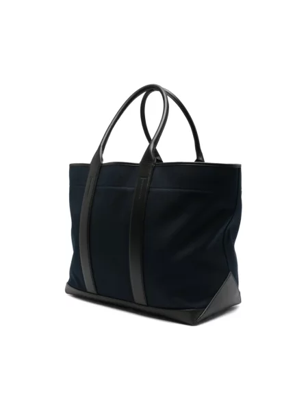 Torba Tom Ford skórzana niebieska