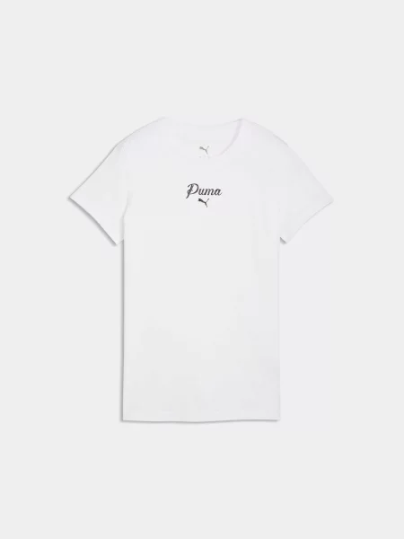 Футболка PUMA Ess Script Tee комбінований верх білий
