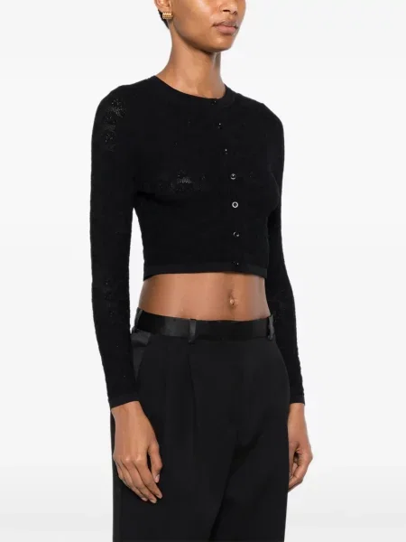 Decupat cardigan Sandro negru