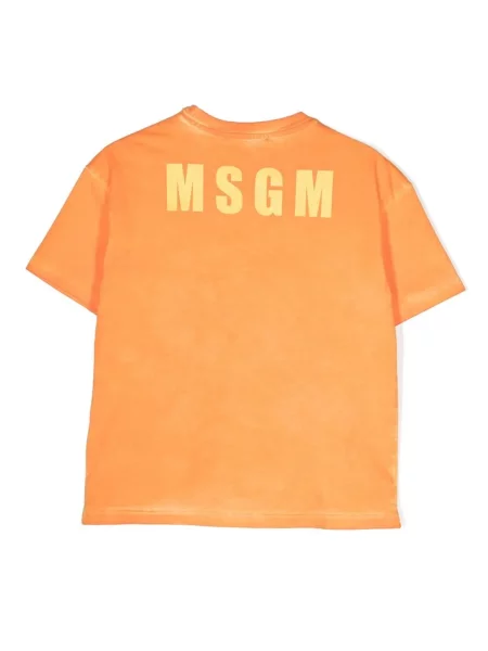 Koszulka dziecięca Msgm pomarańczowa