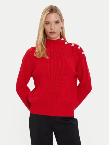 Morgan Bluză cu gât roșu