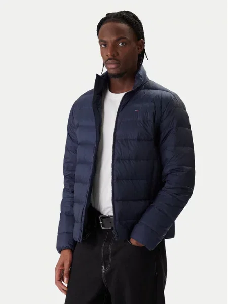 Tommy Jeans Pūkinė striukė Tamsiai mėlyna