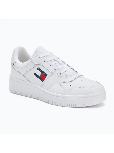 Pantofi bărbați Tommy Jeans Retro Basket Ess white alb