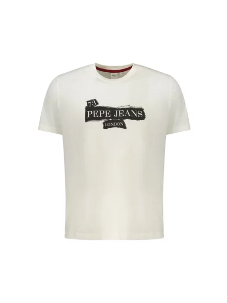 Koszulka Pepe Jeans z krótkim rękawem biała