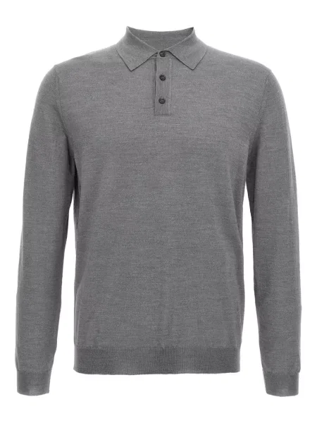 Tricou polo Zanone gri