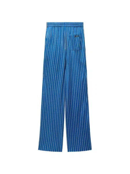 Pantaloni Versace din jerseu albastru