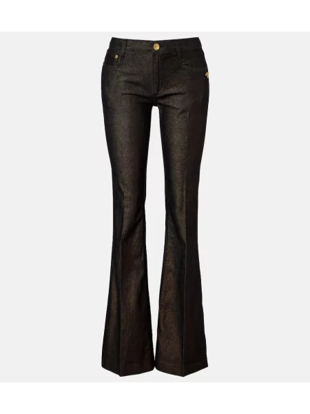 Blugi evazați Roberto Cavalli evazate maro