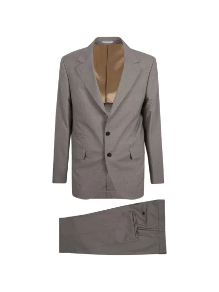 Odijelo Brunello Cucinelli s reverom siva