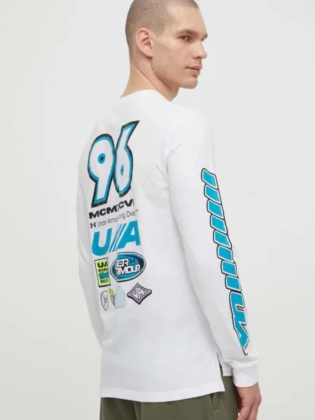Tricou Under Armour alergare alb