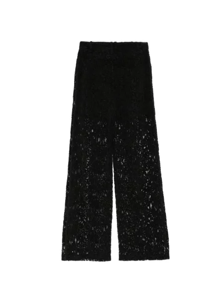 Pantaloni Quetsche din dantelă negru