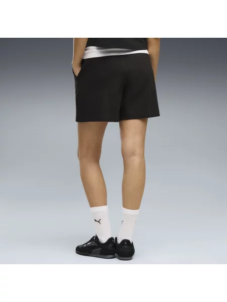 PUMA szorty Essentials Elevated z wysokim stanem o rozszerzanym kroju Akcesoria S czarny