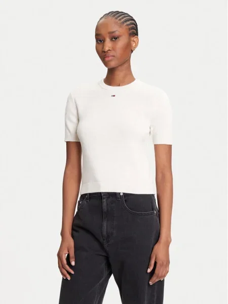 Tommy Jeans Pulover Essential bej