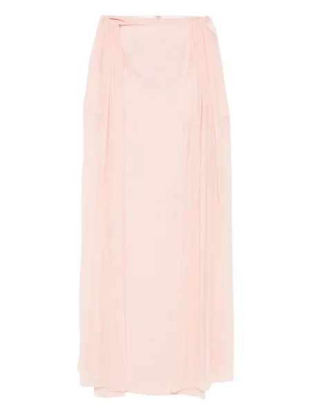 Rochie maxi Nicole Miller lungă de costum roz