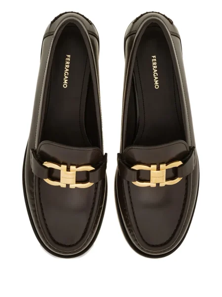 Pantofi loafer Ferragamo din piele maro