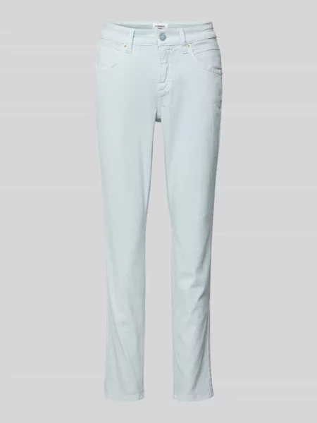 Jeansy o skróconym kroju slim fit model ‘PIPER’ Cambio błękitne