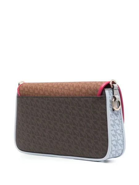 Papuci tip mules Michael Michael Kors cu broderie din piele maro