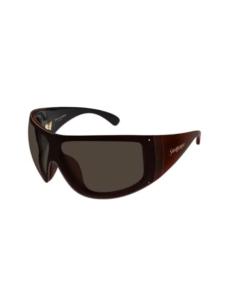 Okulary przeciwsłoneczne Saint Laurent brązowe
