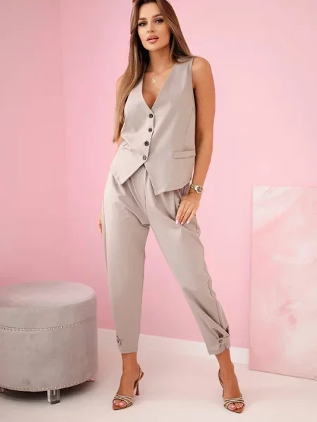 Kamizelka Kesi Włoski beżowa