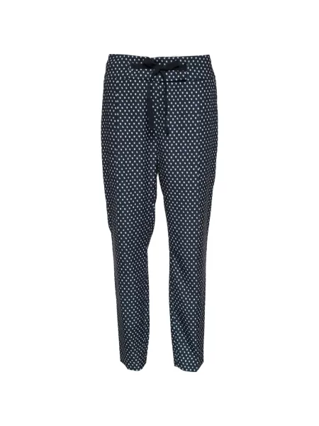 Pantaloni Weekend Max Mara cu buline cu legături negru