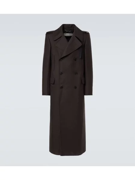 Palton Dries Van Noten de lână maro