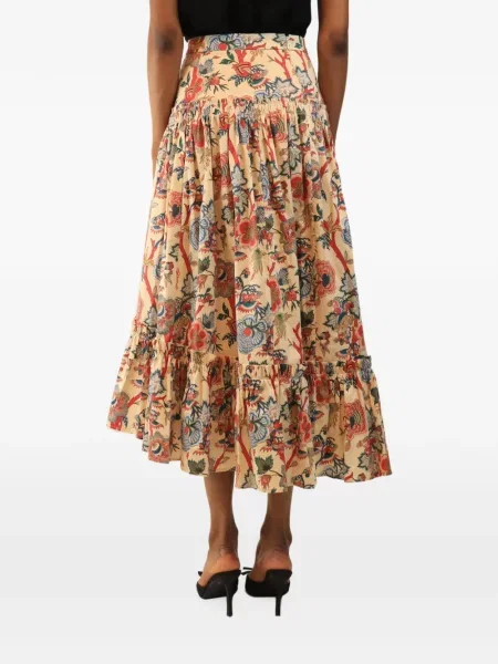 Fustă midi Cara Cara cu model floral cu imagine