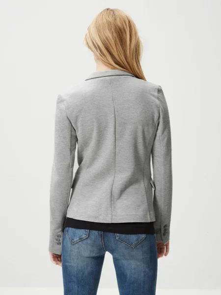 VERO MODA Blejzer Julia melírovaná sivá