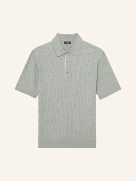 Reiss Dzianinowa Koszulka Polo Era gruen zielona