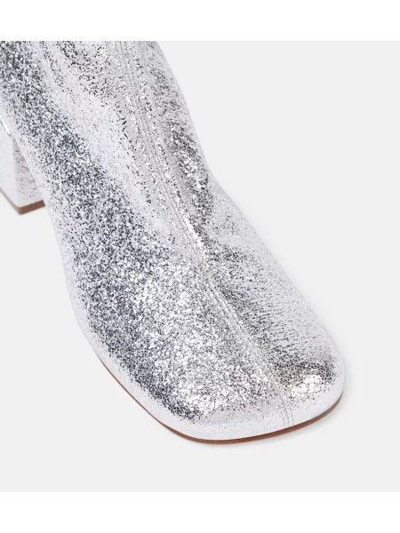 Cizme scurte Dries Van Noten argintiu