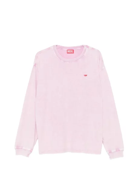 Tricou Diesel cu broderie roz