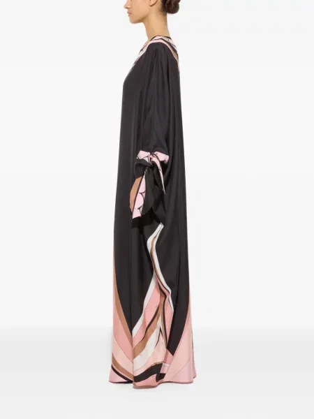 Rochie Pucci de mătase cu imagine negru