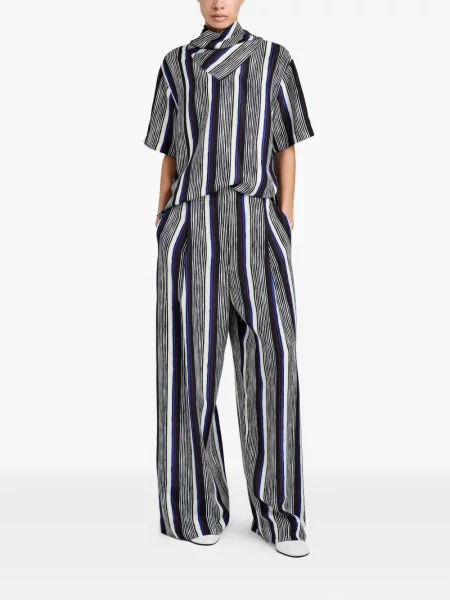 Pantaloni Proenza Schouler cu imagine negru