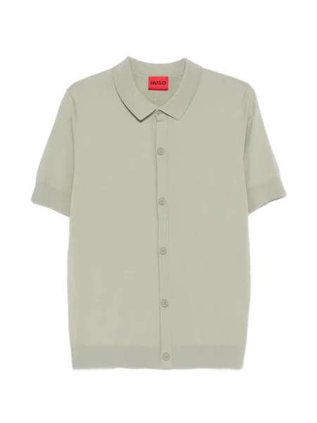 Плетена риза Boss зелено