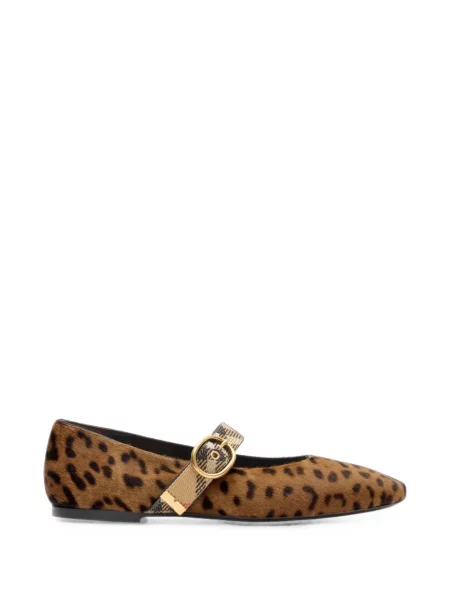 Balerini Burberry cu imagine maro